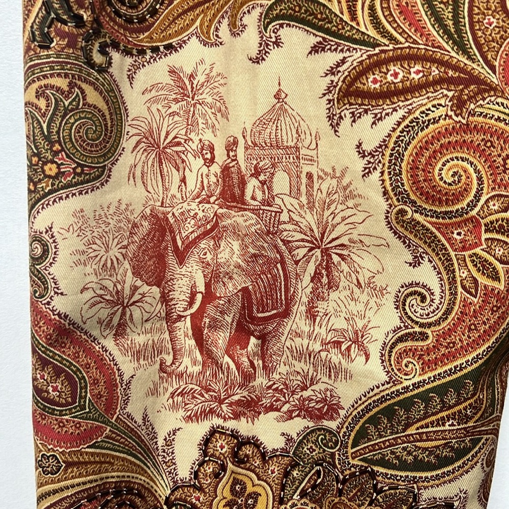 Maggy London petites brand pants with back zip and hook in beautiful fabric - Picture 6 of 8